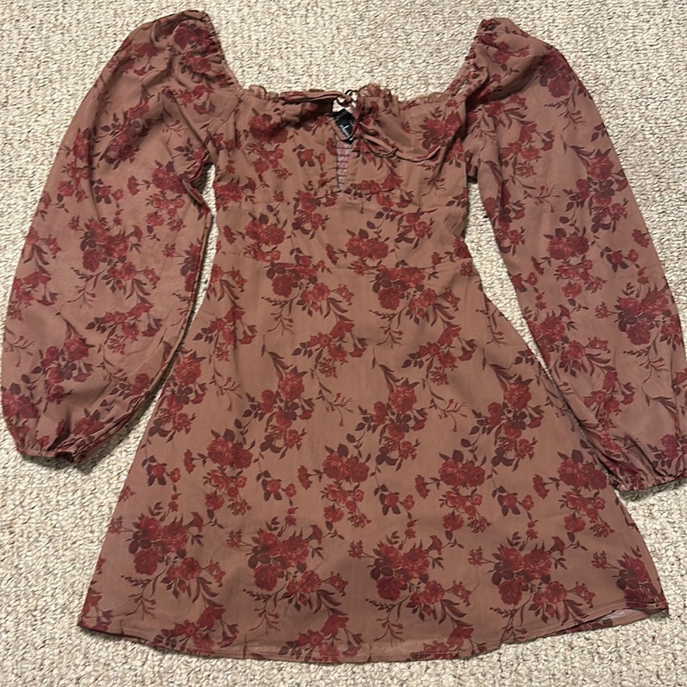 Floral Print Mini Dress